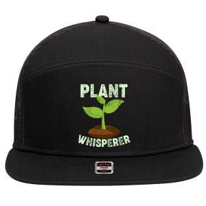 Plant Whisperer Garden Plant Lover 7 Panel Mesh Trucker Snapback Hat