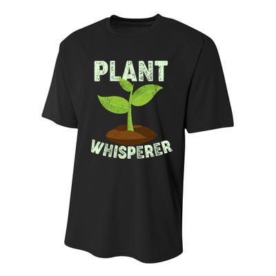 Plant Whisperer Garden Plant Lover Youth Performance Sprint T-Shirt