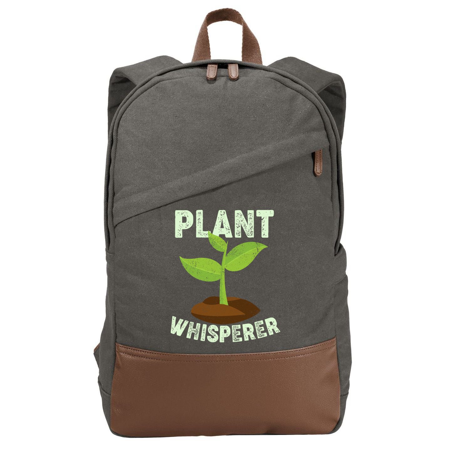 Plant Whisperer Garden Plant Lover Cotton Canvas Backpack