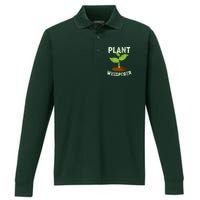 Plant Whisperer Garden Plant Lover Performance Long Sleeve Polo