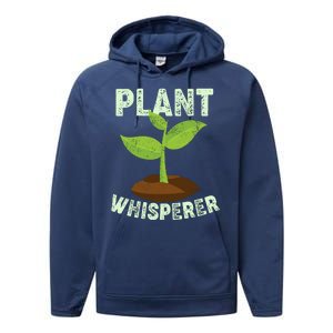 Plant Whisperer Garden Plant Lover Performance Fleece Hoodie