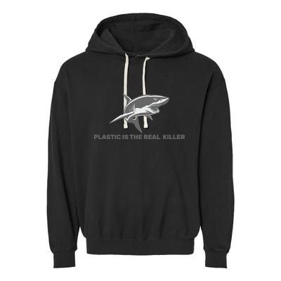 Plastic is the Real Killer Garment-Dyed Fleece Hoodie