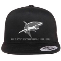 Plastic is the Real Killer Flat Bill Trucker Hat