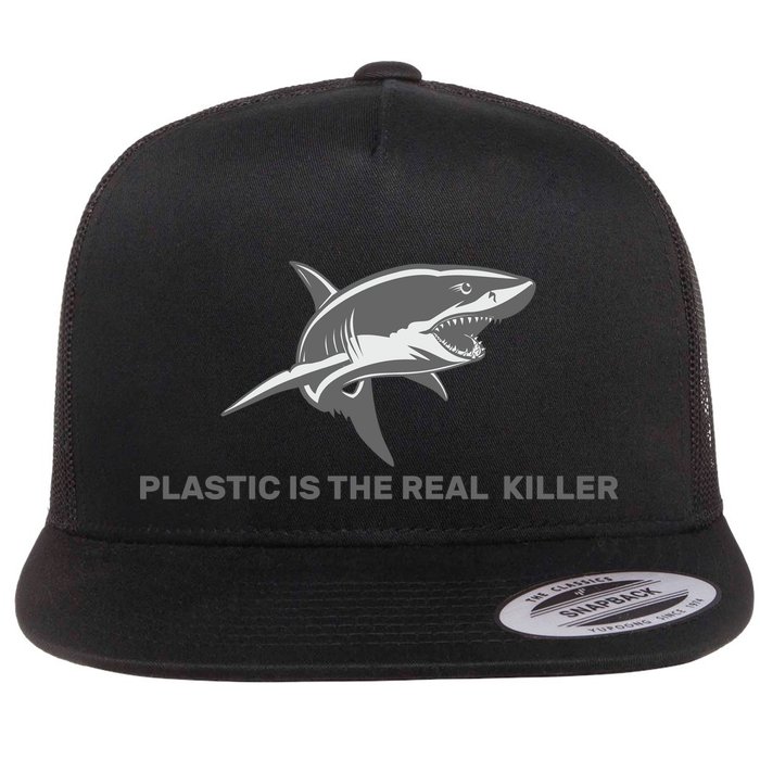 Plastic is the Real Killer Flat Bill Trucker Hat