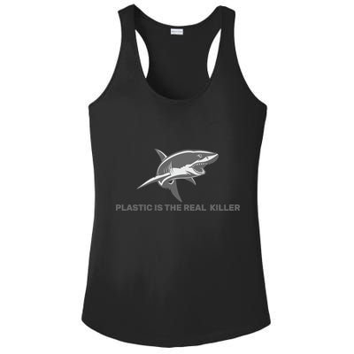 Plastic is the Real Killer Ladies PosiCharge Competitor Racerback Tank