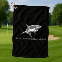 Plastic is the Real Killer Golf Towel