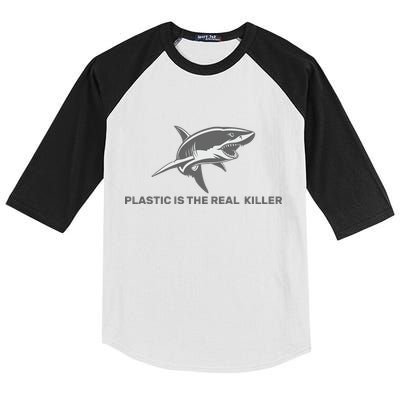 Plastic is the Real Killer Kids Colorblock Raglan Jersey