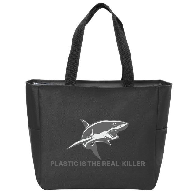 Plastic is the Real Killer Zip Tote Bag