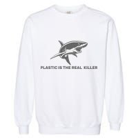 Plastic is the Real Killer Garment-Dyed Sweatshirt