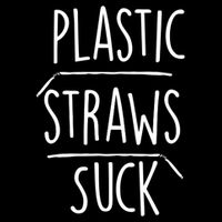Plastic Straws Suck Women's Crop Top Tee