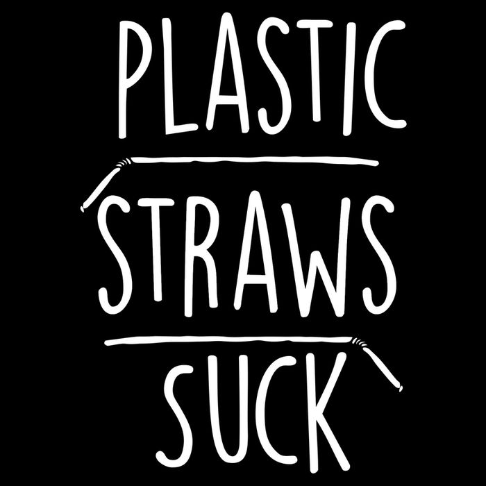 Plastic Straws Suck Women's Crop Top Tee