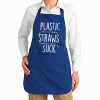 Plastic Straws Suck Apron