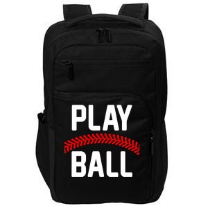 Play Ball Baseball and Softball Players Impact Tech Backpack