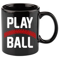 Play Ball Baseball and Softball Players 11oz C Handle Ceramic Mug