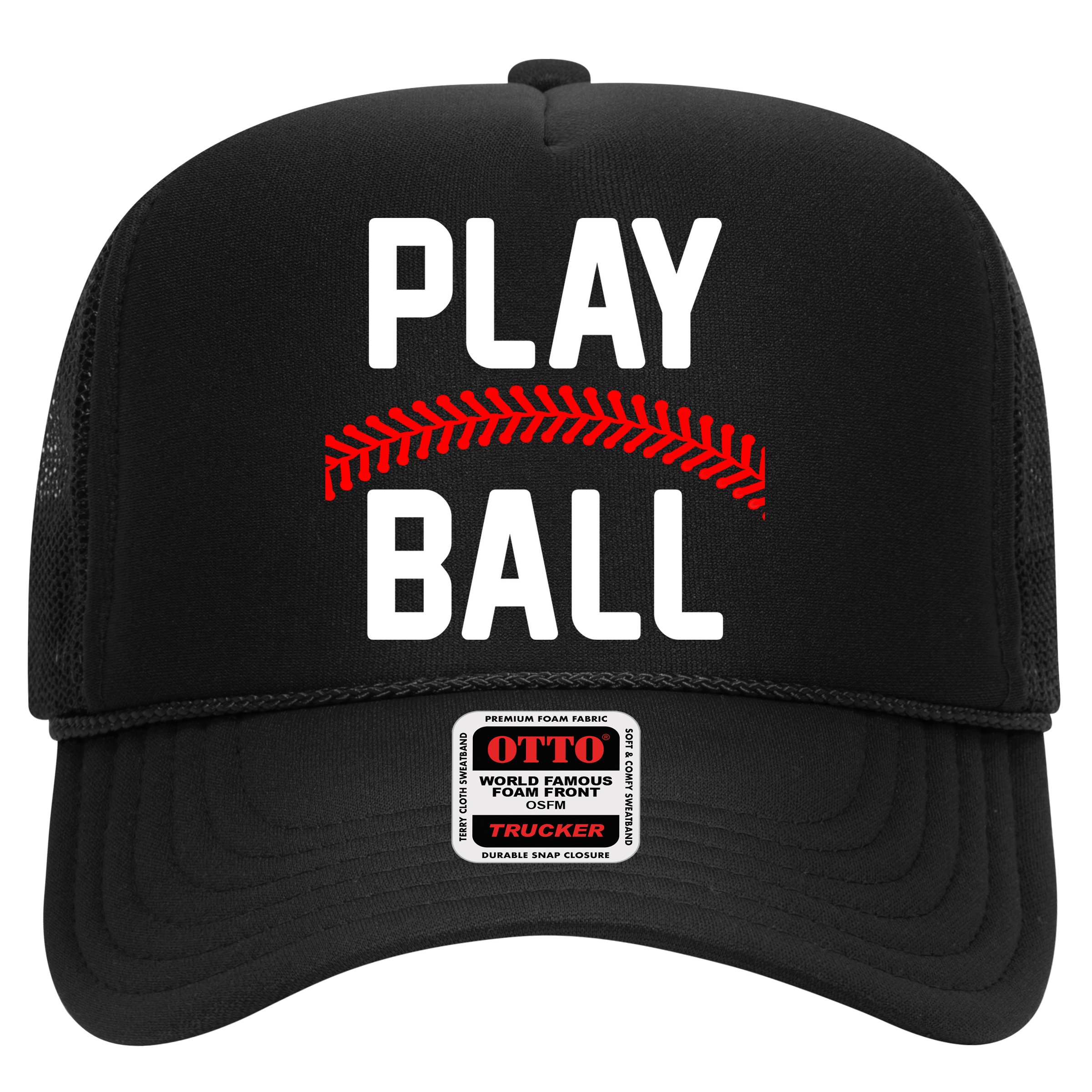Play Ball Baseball and Softball Players Hat
