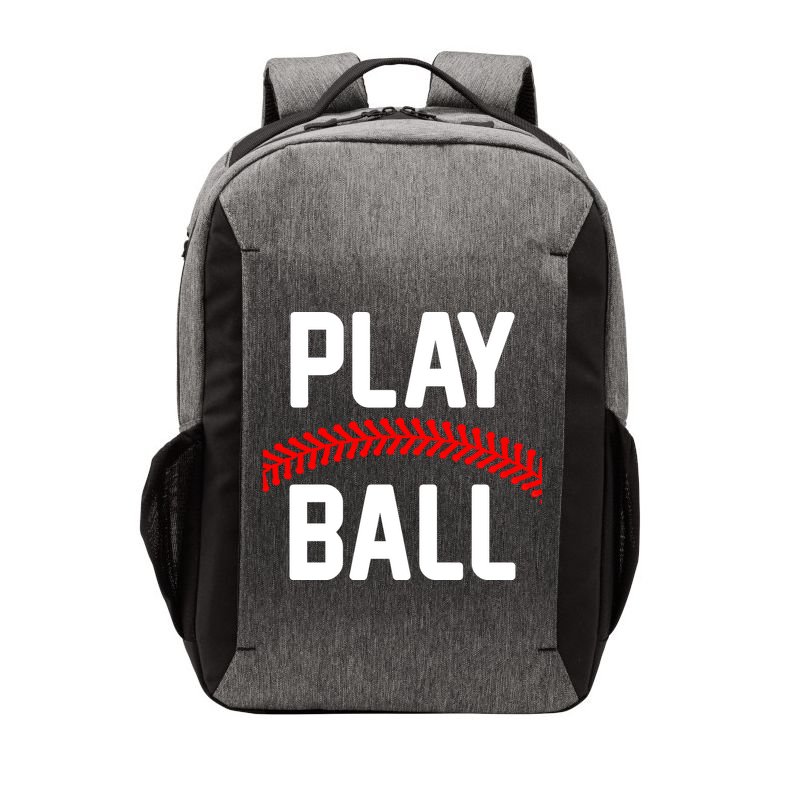 Play Ball Baseball and Softball Players Vector Backpack