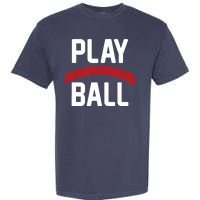 Play Ball Baseball and Softball Players Garment-Dyed Heavyweight T-Shirt