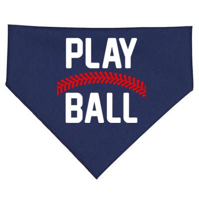 Play Ball Baseball and Softball Players USA-Made Doggie Bandana