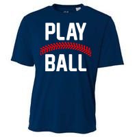 Play Ball Baseball and Softball Players Cooling Performance Crew T-Shirt