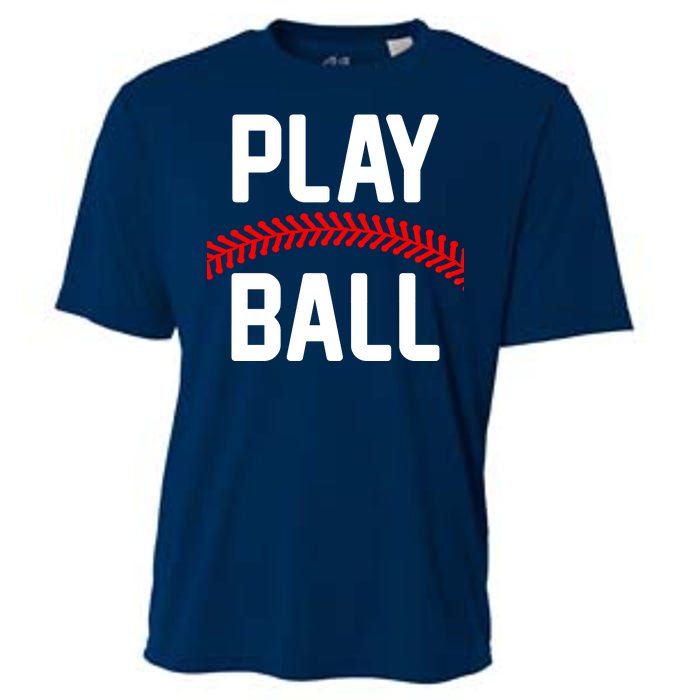 Play Ball Baseball and Softball Players Cooling Performance Crew T-Shirt