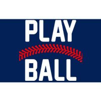 Play Ball Baseball and Softball Players Bumper Sticker