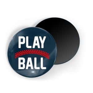 Play Ball Baseball and Softball Players Magnet