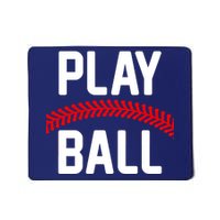 Play Ball Baseball and Softball Players Mousepad