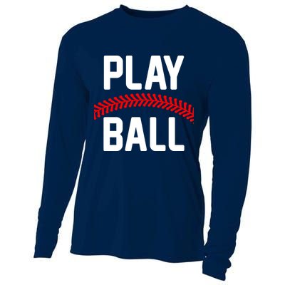Play Ball Baseball and Softball Players Cooling Performance Long Sleeve Crew