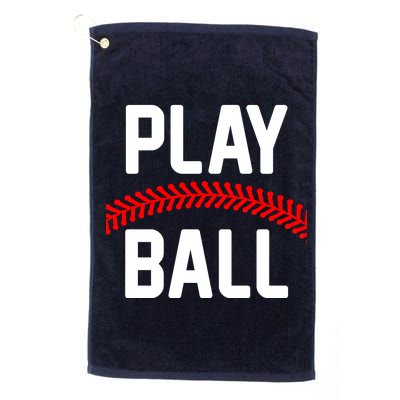 Play Ball Baseball and Softball Players Platinum Collection Golf Towel