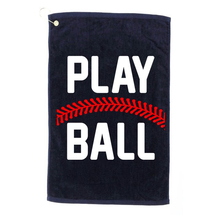 Play Ball Baseball and Softball Players Platinum Collection Golf Towel