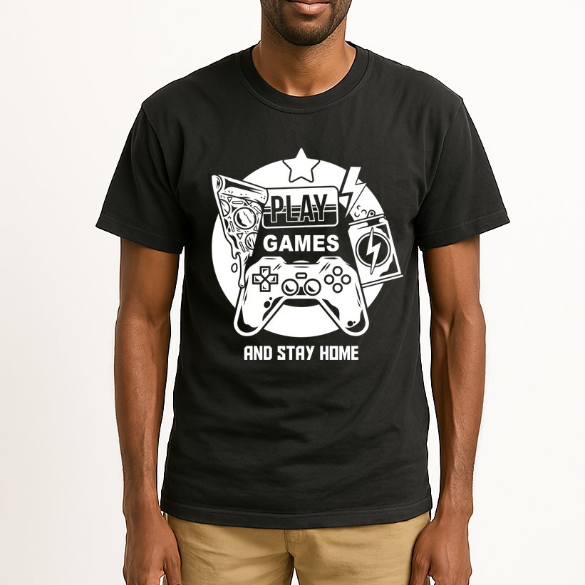 Play Games And Stay Home Tall T-Shirt