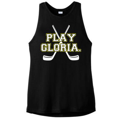 Play Gloria Hockey Ladies PosiCharge Tri-Blend Wicking Tank