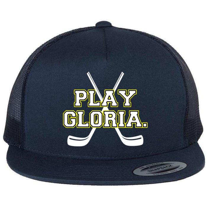 Play Gloria Hockey Flat Bill Trucker Hat