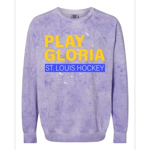 Play Gloria St. Louis Hockey Colorblast Crewneck Sweatshirt