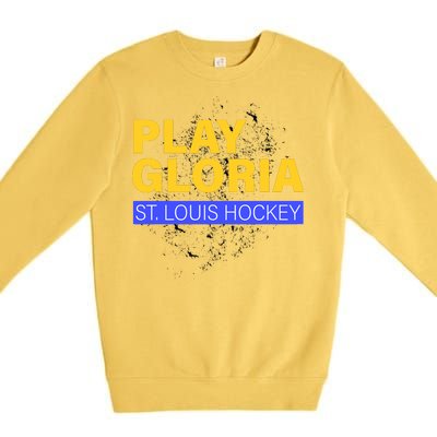 Play Gloria St. Louis Hockey Premium Crewneck Sweatshirt