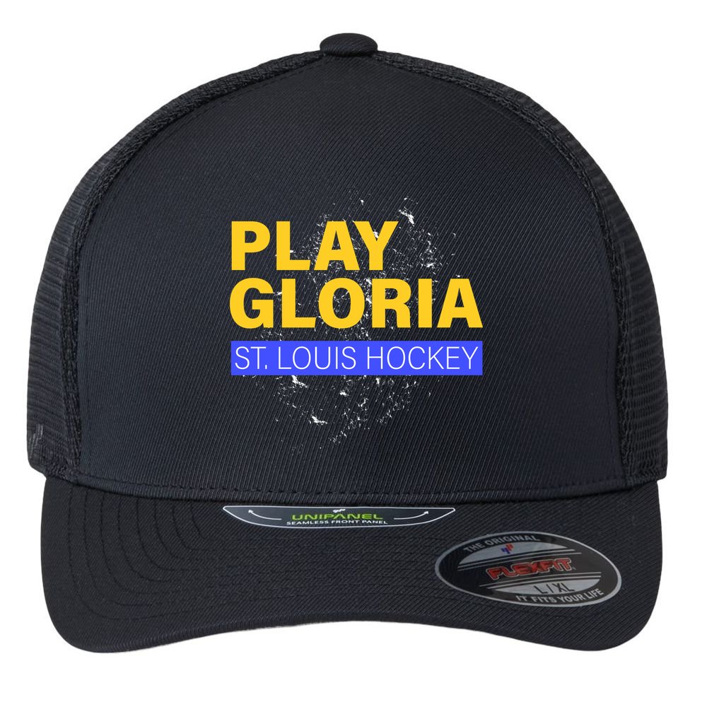 Play Gloria St. Louis Hockey Flexfit Unipanel Trucker Cap
