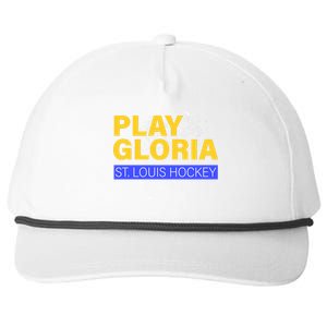 Play Gloria St. Louis Hockey Snapback Five-Panel Rope Hat