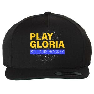 Play Gloria St. Louis Hockey Wool Snapback Cap