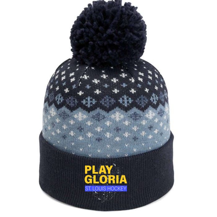 Play Gloria St. Louis Hockey The Baniff Cuffed Pom Beanie