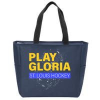 Play Gloria St. Louis Hockey Zip Tote Bag