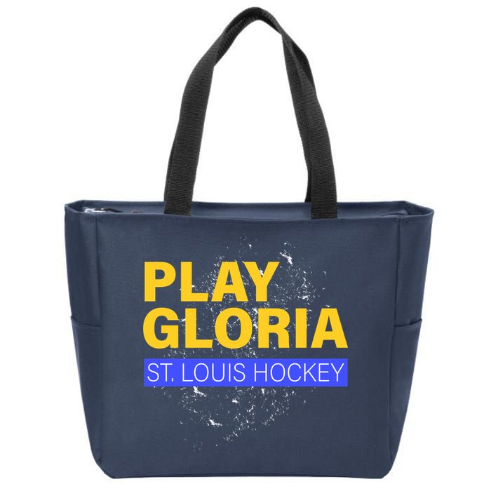 Play Gloria St. Louis Hockey Zip Tote Bag