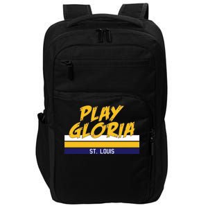 Play Gloria St. Louis Hockey Stripes Impact Tech Backpack