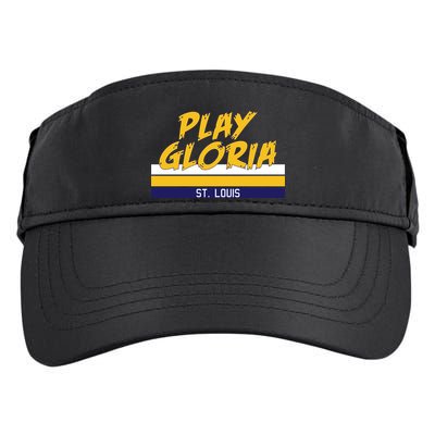 Play Gloria St. Louis Hockey Stripes Adult Drive Performance Visor