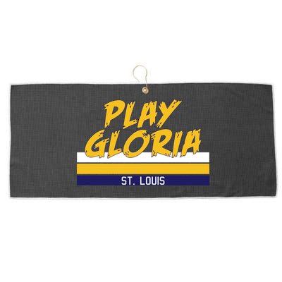 Play Gloria St. Louis Hockey Stripes Large Microfiber Waffle Golf Towel