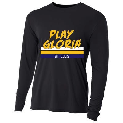 Play Gloria St. Louis Hockey Stripes Cooling Performance Long Sleeve Crew