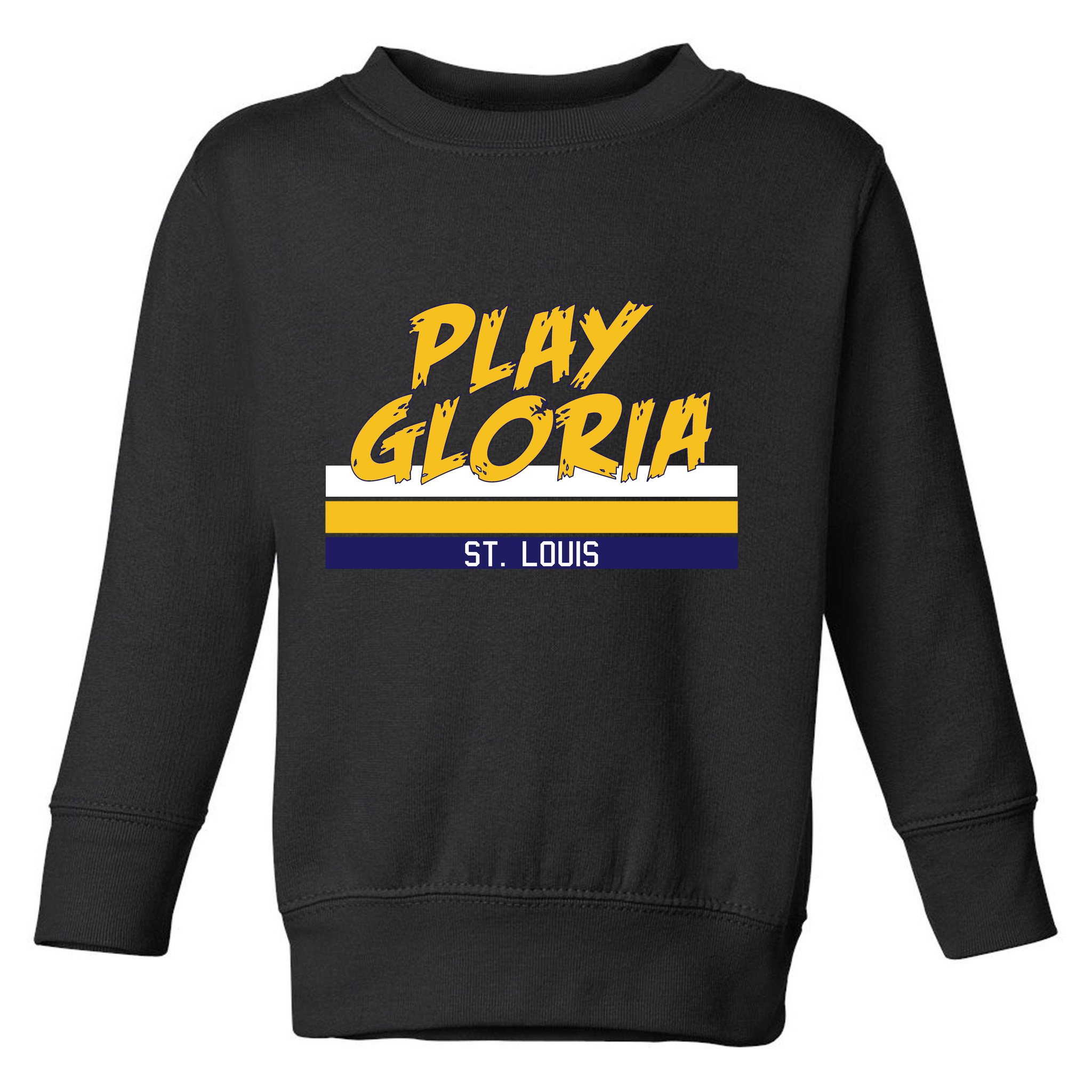 Play Gloria St. Louis Hockey Stripes Toddler Sweatshirt