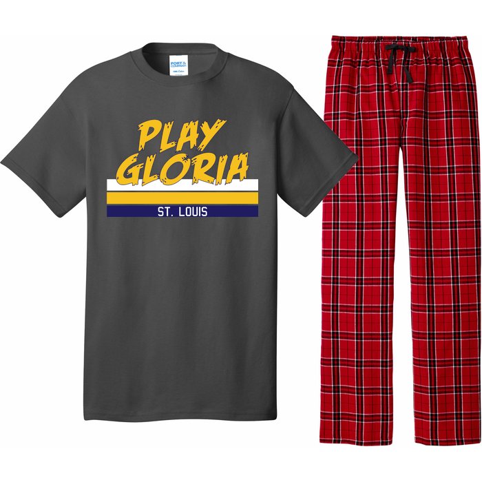 Play Gloria St. Louis Hockey Stripes Pajama Set