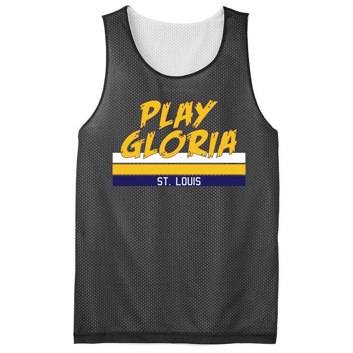 Play Gloria St. Louis Hockey Stripes Mesh Reversible Basketball Jersey Tank