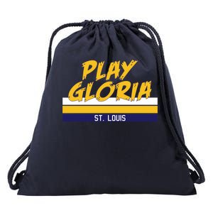 Play Gloria St. Louis Hockey Stripes Drawstring Bag