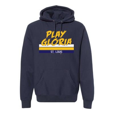 Play Gloria St. Louis Hockey Stripes Premium Hoodie